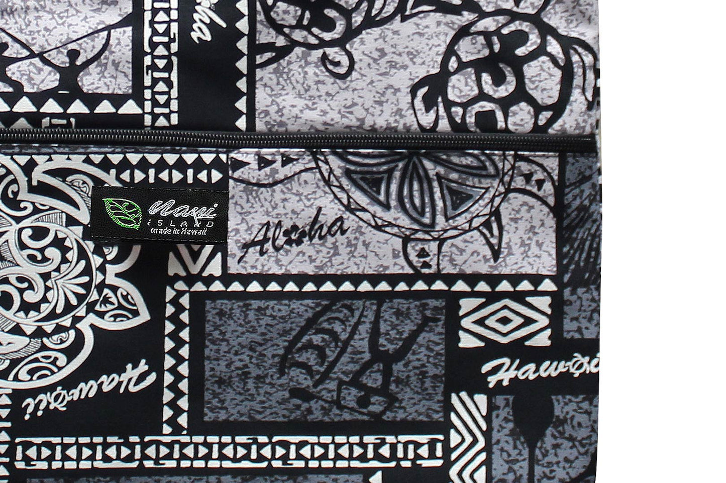Tote Bag Zipper L - Honu Box Gray