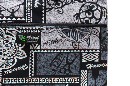 Tote Bag Zipper L - Honu Box Gray