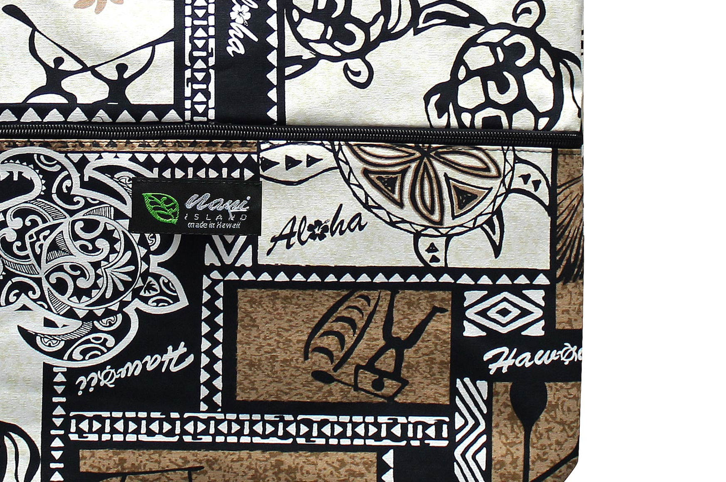 Tote Bag Zipper L - Honu Box Cream