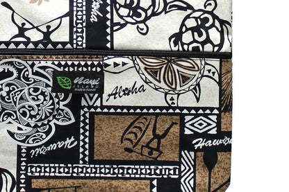 Tote Bag Zipper L - Honu Box Cream