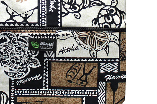 Tote Bag Zipper L - Honu Box Cream