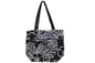 Tote Bag Zipper L - Monstera Lover Black
