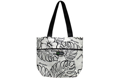 Tote Bag Zipper L - Monstera Lover Cream