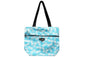 Tote Bag Zipper L - Pineapple Paradise Blue