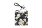 Passport Bag L - Modern Plumeria Black