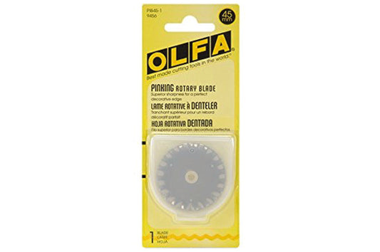 Olfa Rotary Blade Stainless Steel Pinking Refill 45mm 1pcs