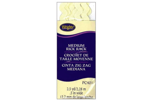 Wrights Medium Rack Bias 2.5yd Baby Maize