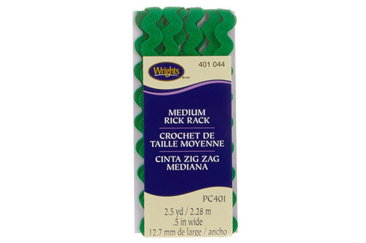 Wrights Medium Rack Bias 2.5yd Emerald