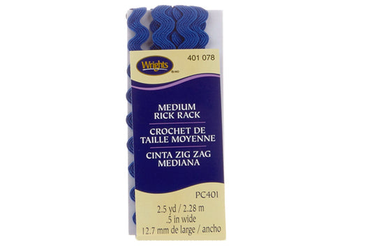 Wrights Medium Rack Bias 2.5yd Yale Blue
