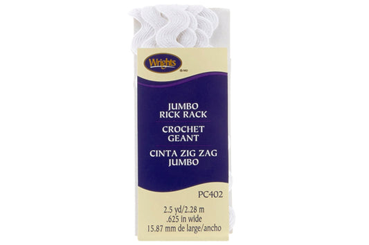 Wrights Jumbo Rack Bias 2.5yd White