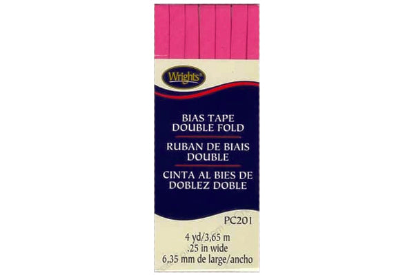 Wrights Tape Double Fold Bias 4yd Berry Sorbet