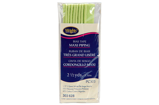 Wrights Maxi Cord Piping Lime Green
