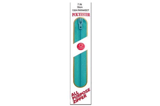 C & C Poly All Purpose Zipper 16" Parakeet