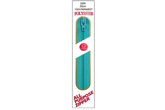 C & C Poly All Purpose Zipper 22" Parakeet