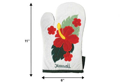 Quilted Bundle Potholder / Oven Mitt - Hunter/Red