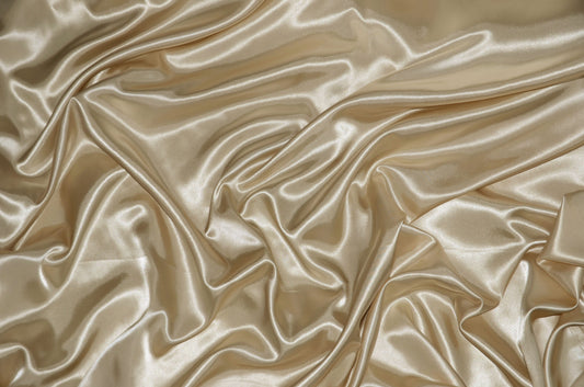Stretch Charmeuse Satin Champagne