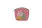 Quilted Coin Pouch - Pink/Cream