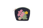 Quilted Coin Pouch - Navy/Green