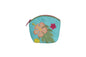 Quilted Coin Pouch - Turquoise/Green