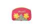 Quilted Cosmetic Pouch Small - Bright Pink/Yellow