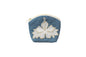 Quilted Coin Pouch - Blue/White