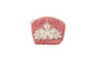 Quilted Coin Pouch - Pink/White