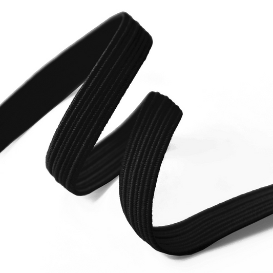 1/4" Black Elastic - 20 Yard Bundle