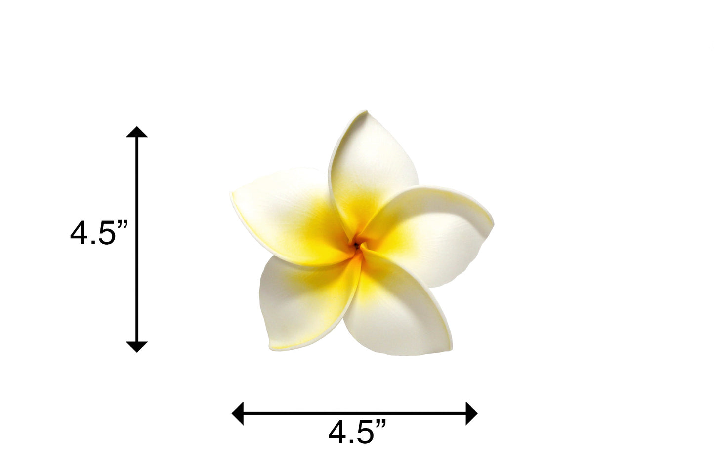 Foam Plumeria Stem Flower - White
