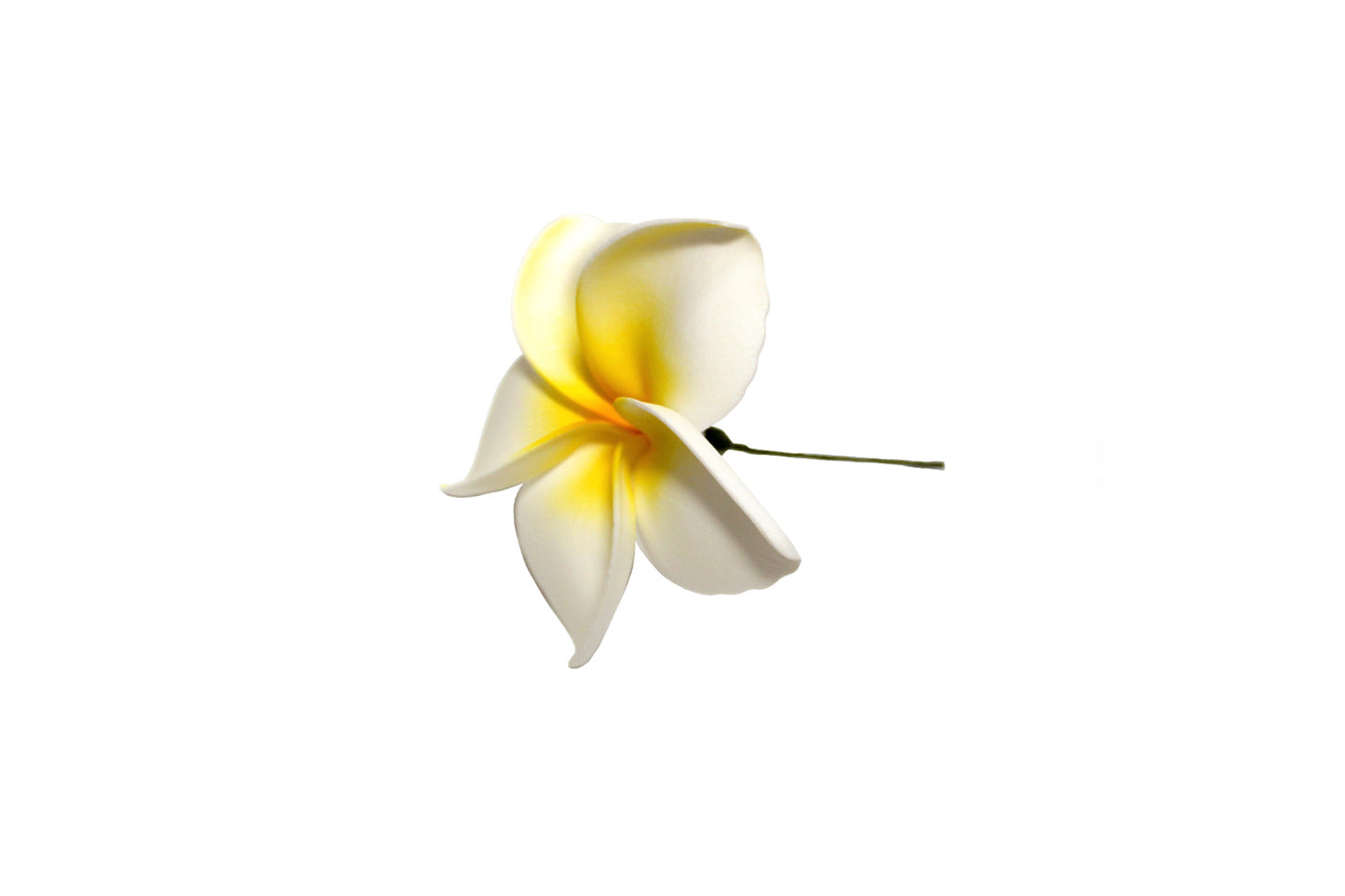 Foam Plumeria Stem Flower - White