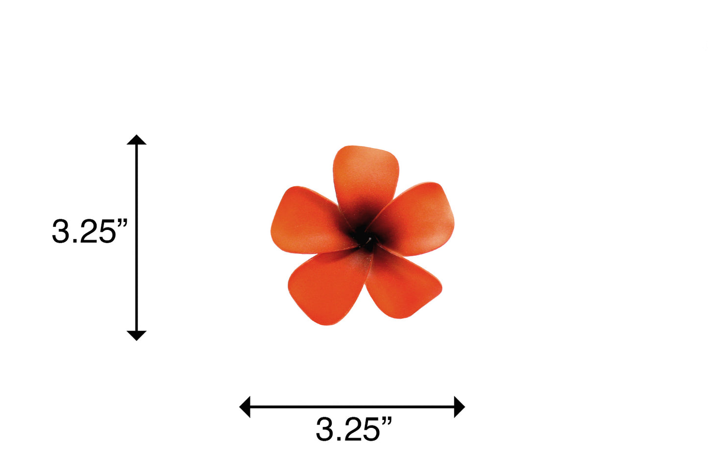 Foam Plumeria Stem Flower - Red/Black