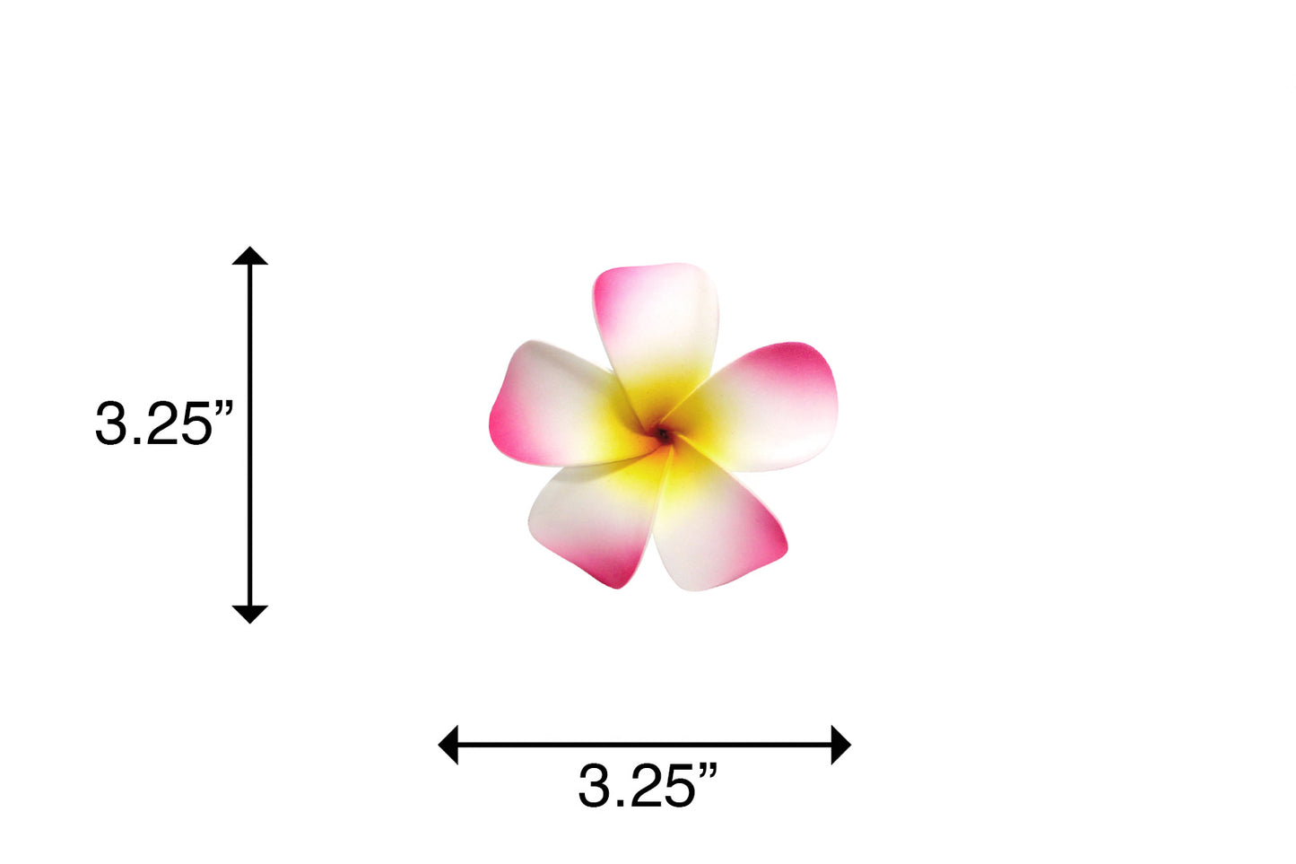 Foam Plumeria Stem Flower - Pink/Yellow/Red