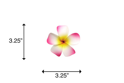 Foam Plumeria Stem Flower - Pink/Yellow/Red