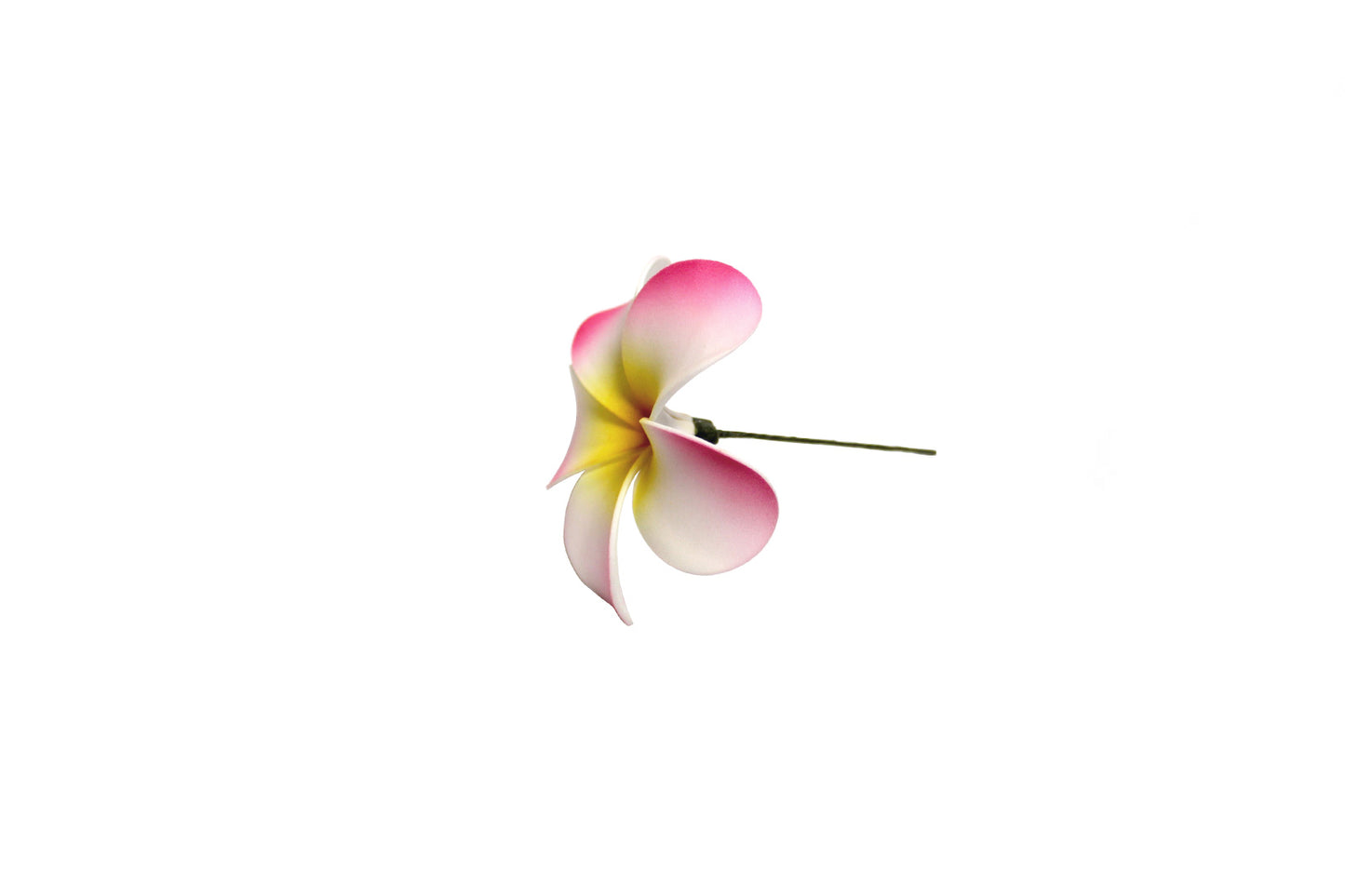 Foam Plumeria Stem Flower - Pink/Yellow/Red
