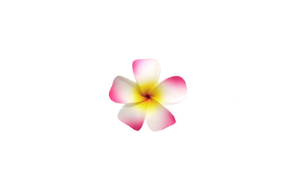 Foam Plumeria Stem Flower - Pink/Yellow/Red