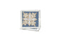 Quilted Bundle Coaster - White/Blue