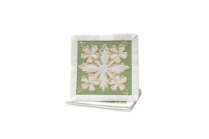Quilted Bundle Coaster - White/Green