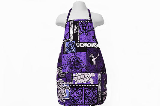 Kids Apron - Honu Box Purple