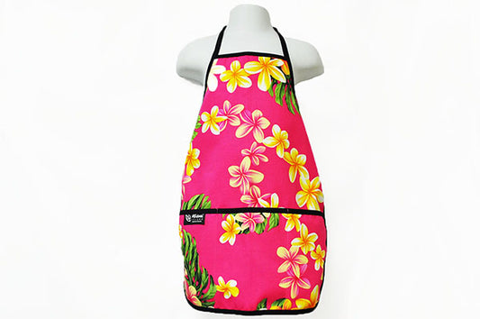 Kids Apron - Cute Plumeria Pink