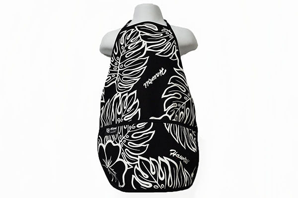 Kids Apron - Monstera Lover Black