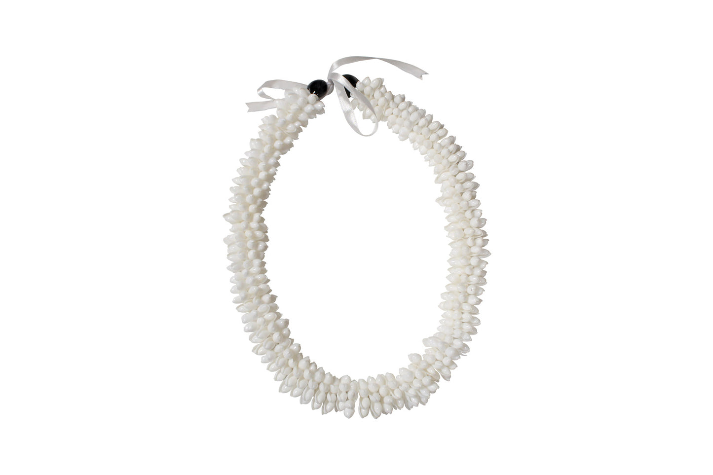 White Bubble Shell Lei
