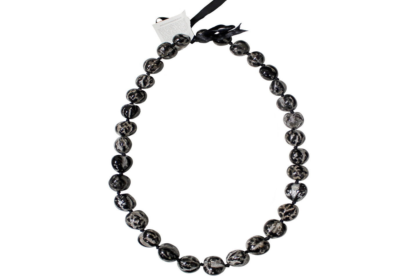 Black Tiger Kukui Nuts Lei