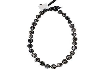 Black Tiger Kukui Nuts Lei