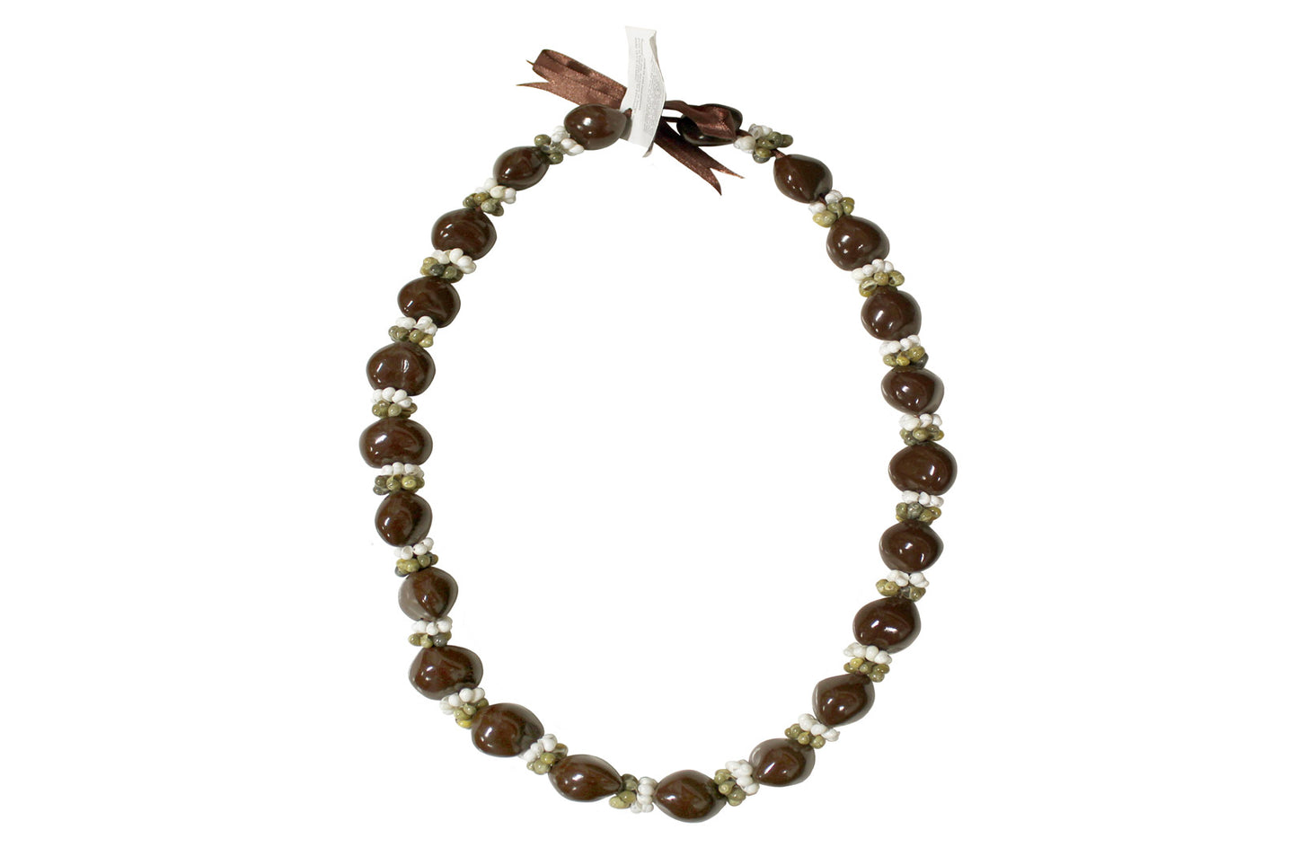 Brown Kukui Nuts / Mongo Shell Lei