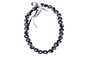 Flower Kukui Nuts Lei- Black/Purple