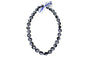 Flower Kukui Nuts Lei- Black/Navy