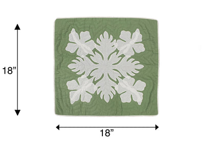 Quilted Pillow Cases - Green