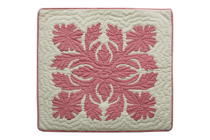 Quilted Pillow Cases - Cream Pink