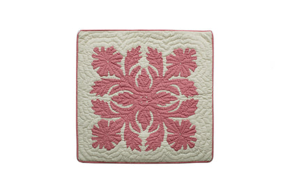 Quilted Pillow Cases - Cream Pink