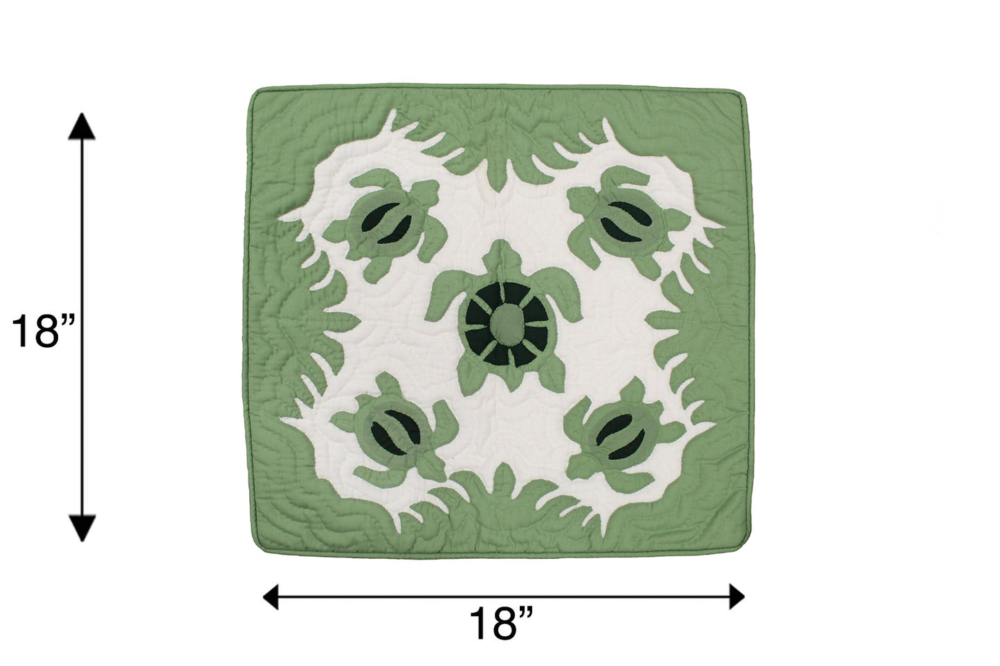 Quilted Pillow Cases - Green/Blue