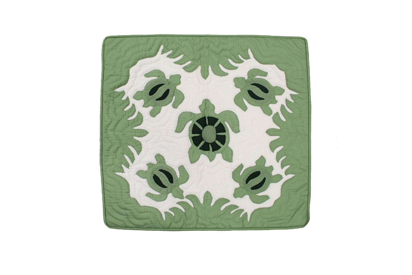 Quilted Pillow Cases - Green/Blue